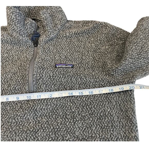 Patagonia Recycled Wool Gray Quarter Zip Fleece Men's Size S Woolyester Gorpcore - Picture 7 of 8